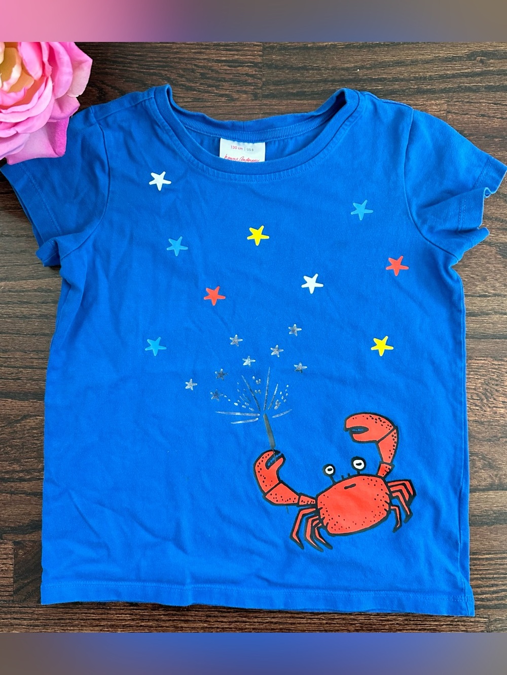 Hanna Andersson short sleeved tee, size 130/8US